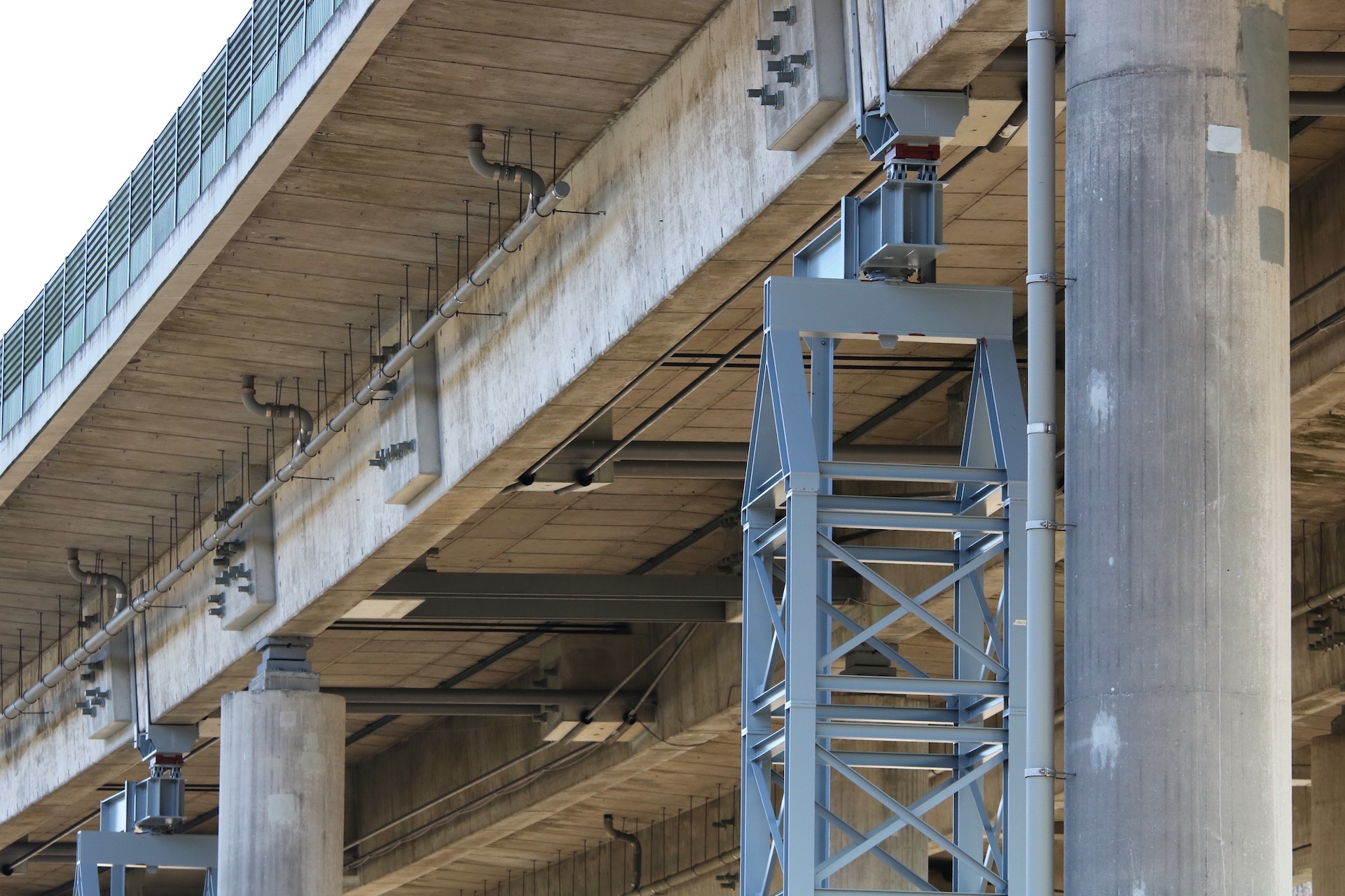 Detail Brückenauflager Talbrücke Sechshelden