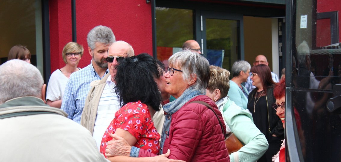 Foto Begrüssung Verschwisterungstreffen mit Partnerstadt Montville