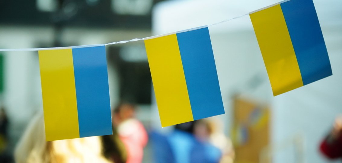 Foto der Ukraine-Kundgebung in Haigr.